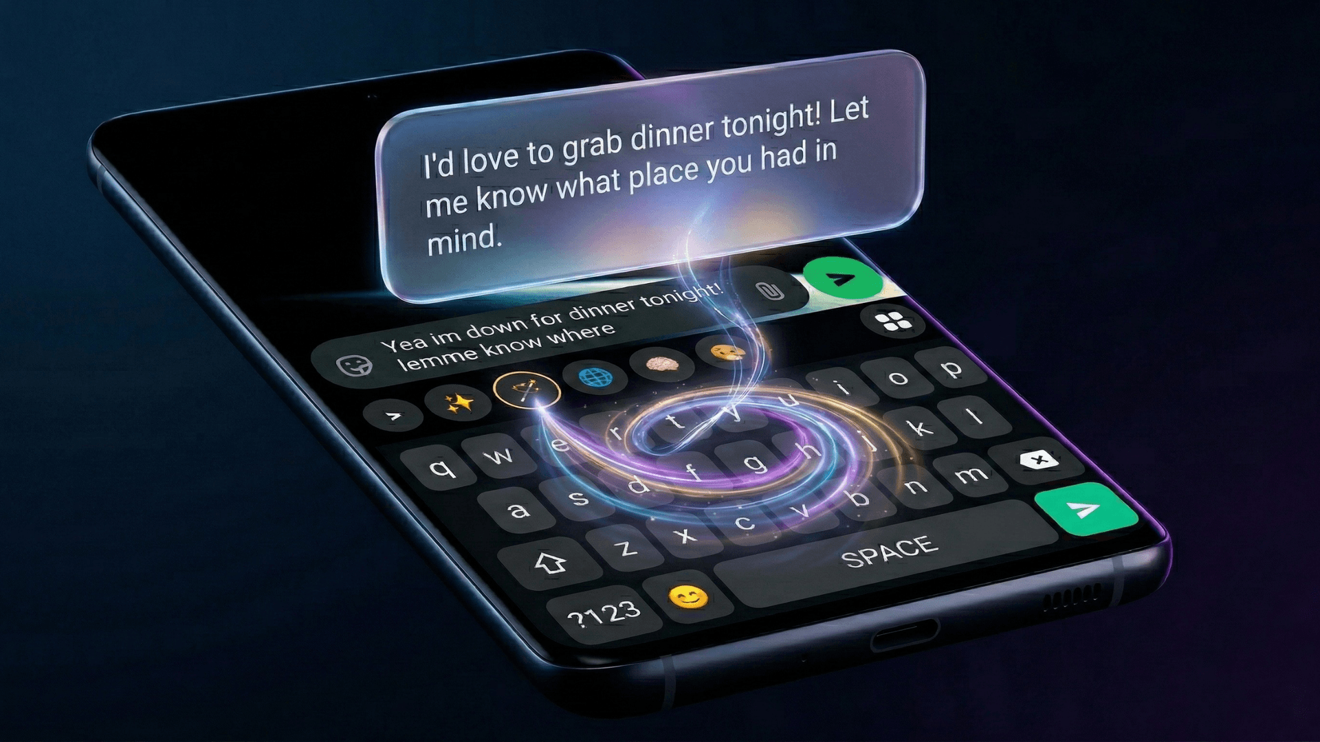 TypePilot AI Grammar Fix Mockup